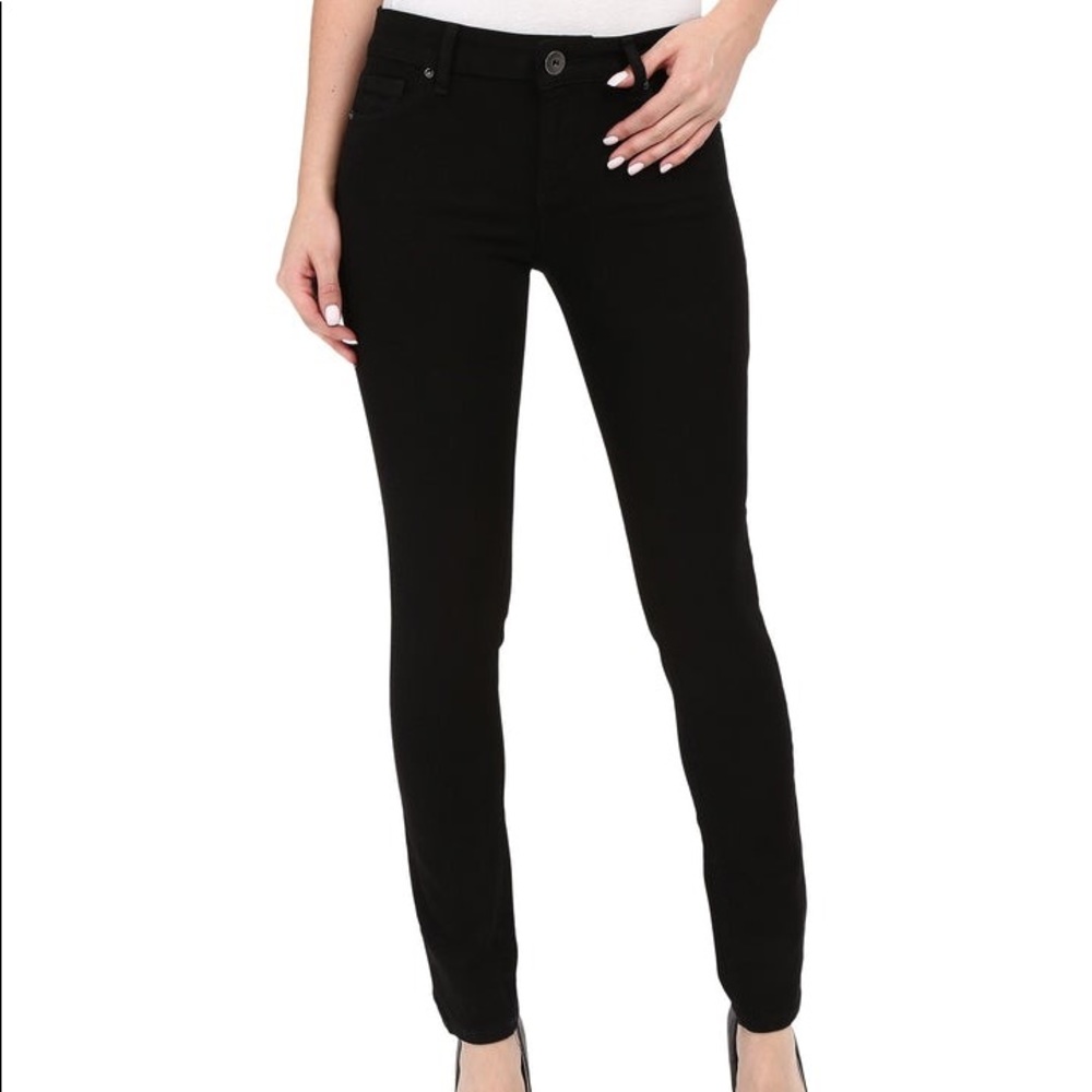 DL1961 Emma Black Coated Leggings Jeans